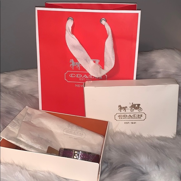 Pink purple silver Coach bangle - Picture 2 of 6